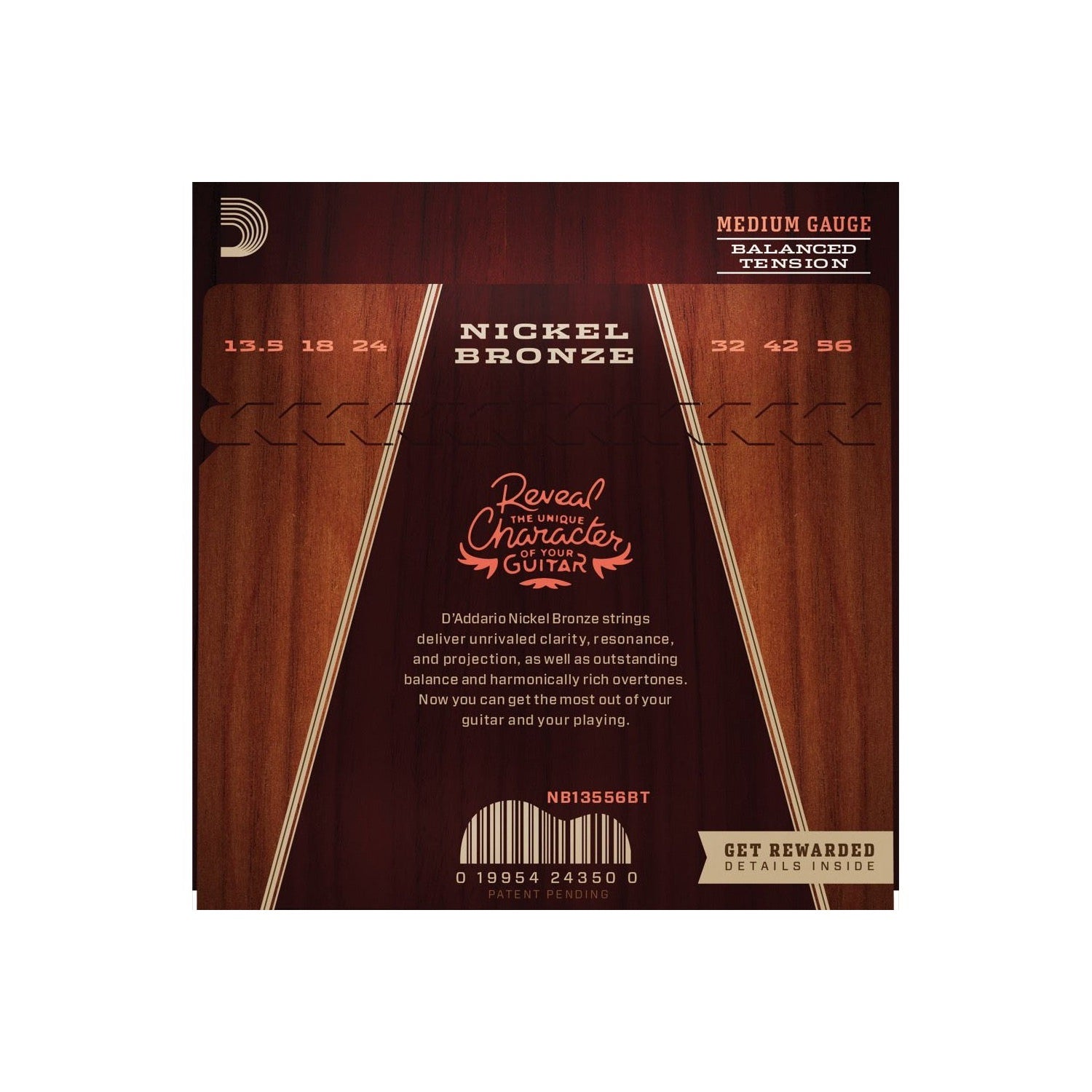NB13556 Nickel Bronze Western Set 013,5-056 Medium Balanced Tension