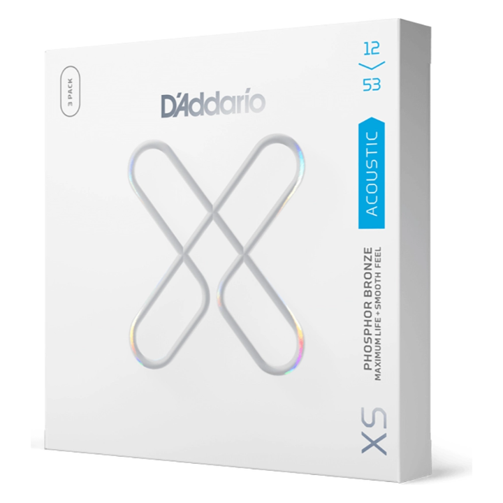 XSAPB1253-3P Strängset Western XS Phos.Bronze 012-053, 3-pack