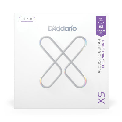 XS Strängar för Akustisk Gitarr (Phosphor Bronze) 011-052 2-pack
