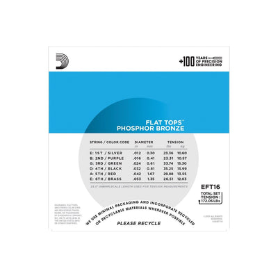 EFT16 Flat Tops Phosphor Bronze 12-53