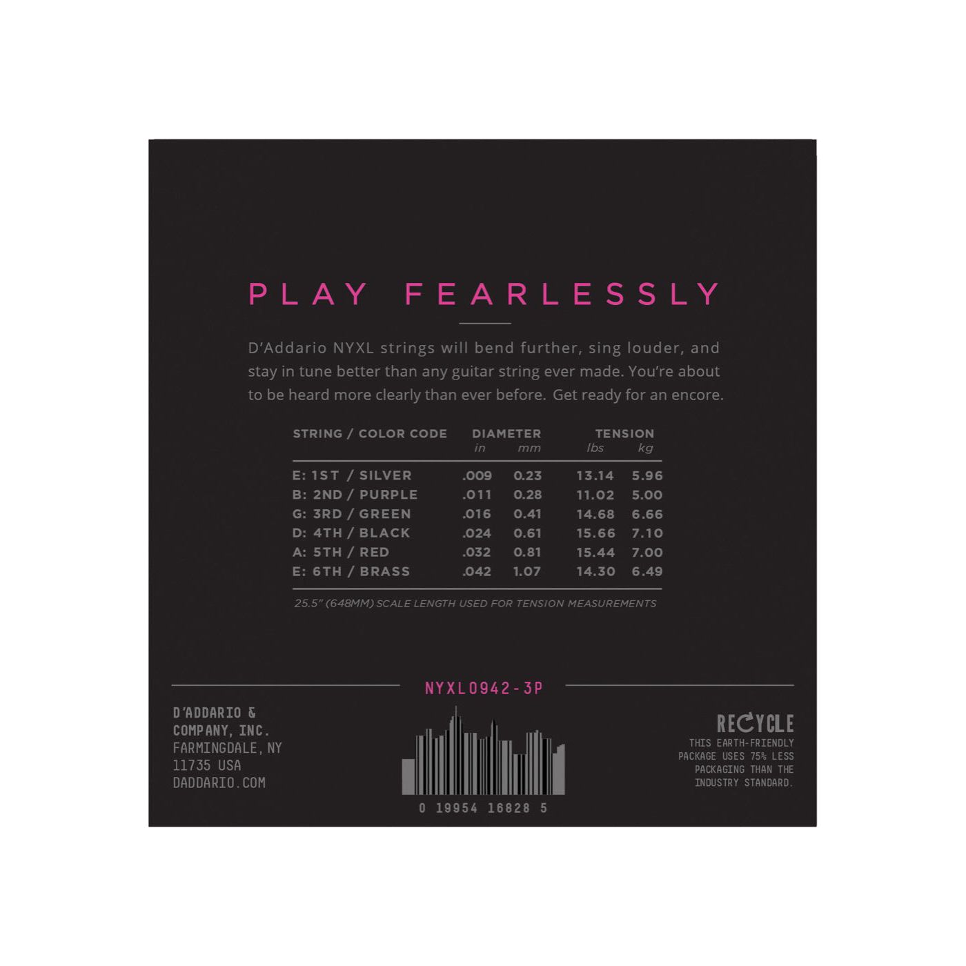 D'Addario - NYXL 3-D Pack 009–042 - Musik Utan Gränser 