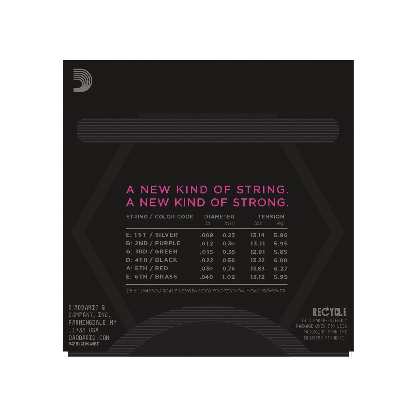 D'Addario - NYXL0940BT Balanced Tension - Musik Utan Gränser 
