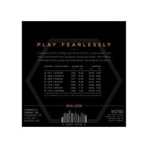 D'Addario - NYXL1059 7-strängset - Musik Utan Gränser 
