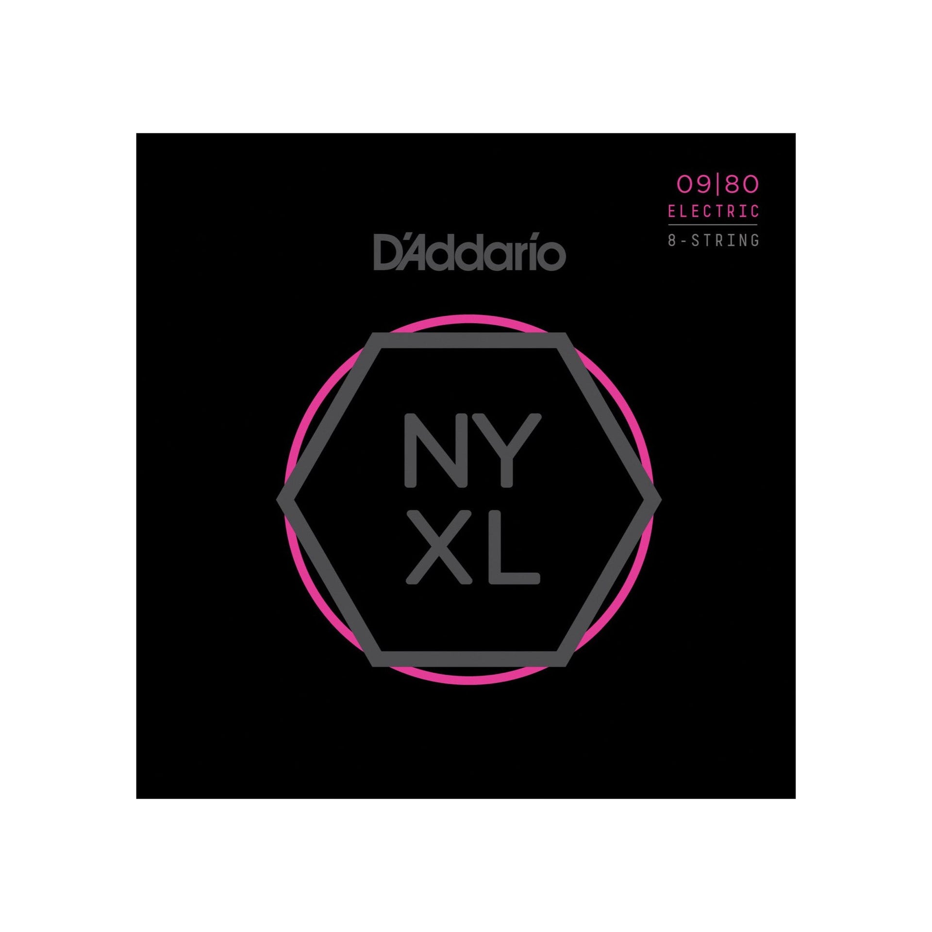 D'Addario - NYXL0980 8-str. 009-080 - Musik Utan Gränser 