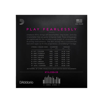 D'Addario - NYXL0984SB 8-str. 009-084 Strandberg - Musik Utan Gränser 