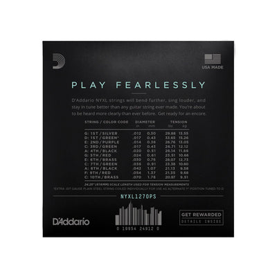 D'Addario - NYXL1270PS 012-070 NYXL Pedal Steel C6 - Musik Utan Gränser 