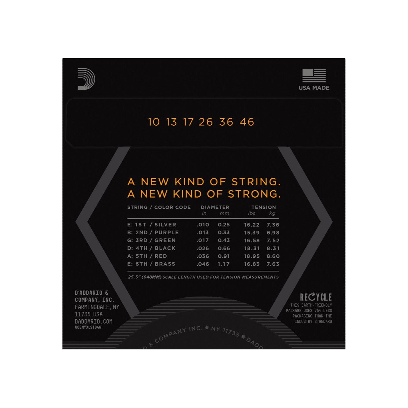 D'Addario - NYXLS1046 010-046 NYXL Double Ball - Musik Utan Gränser 