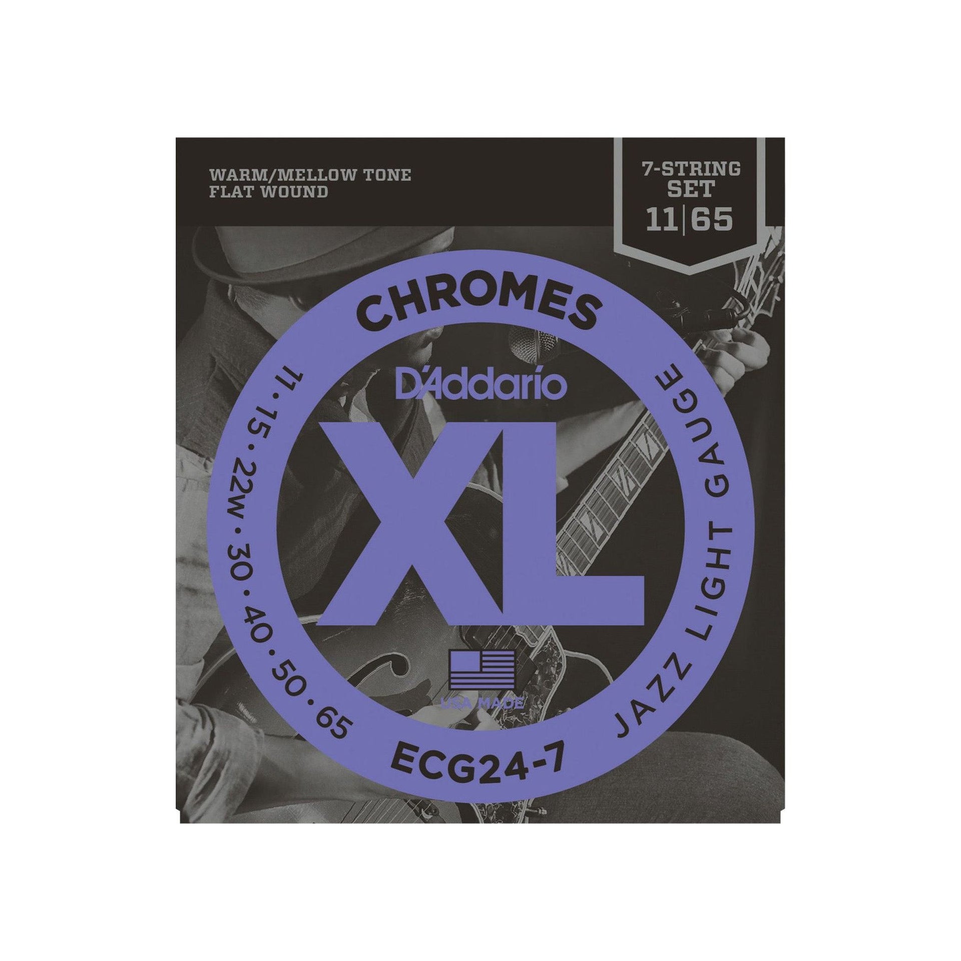 D'Addario - ECG24-7 011–065 7-strängset - Musik Utan Gränser 