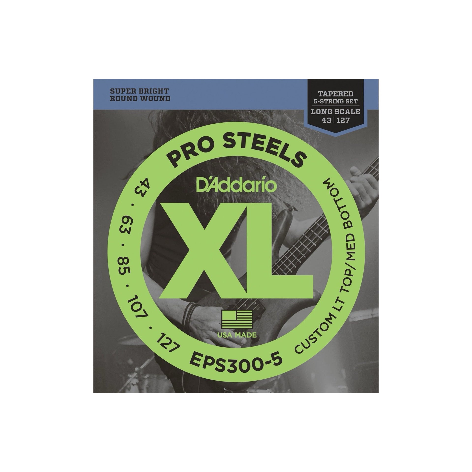 EPS300-5 043–127 5-strängad Balanced Pro Steels