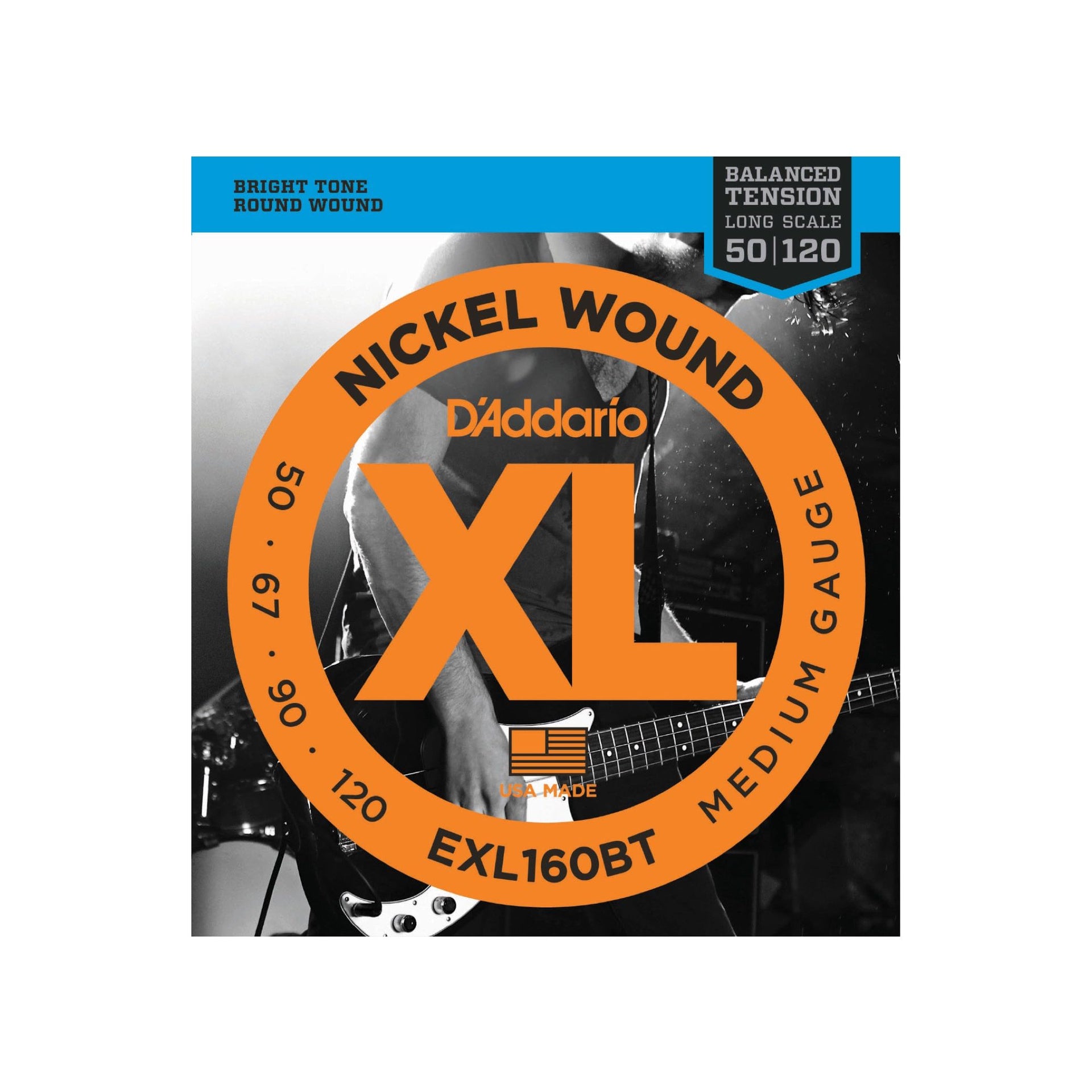 D'Addario - EXL160BT Balanced 050-120 - Musik Utan Gränser 