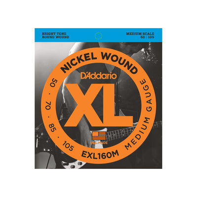 D'Addario - EXL160M Mediumscale 050-105 - Musik Utan Gränser 
