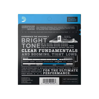 D'Addario - EXL160-5 5-strängset 050-135 - Musik Utan Gränser 