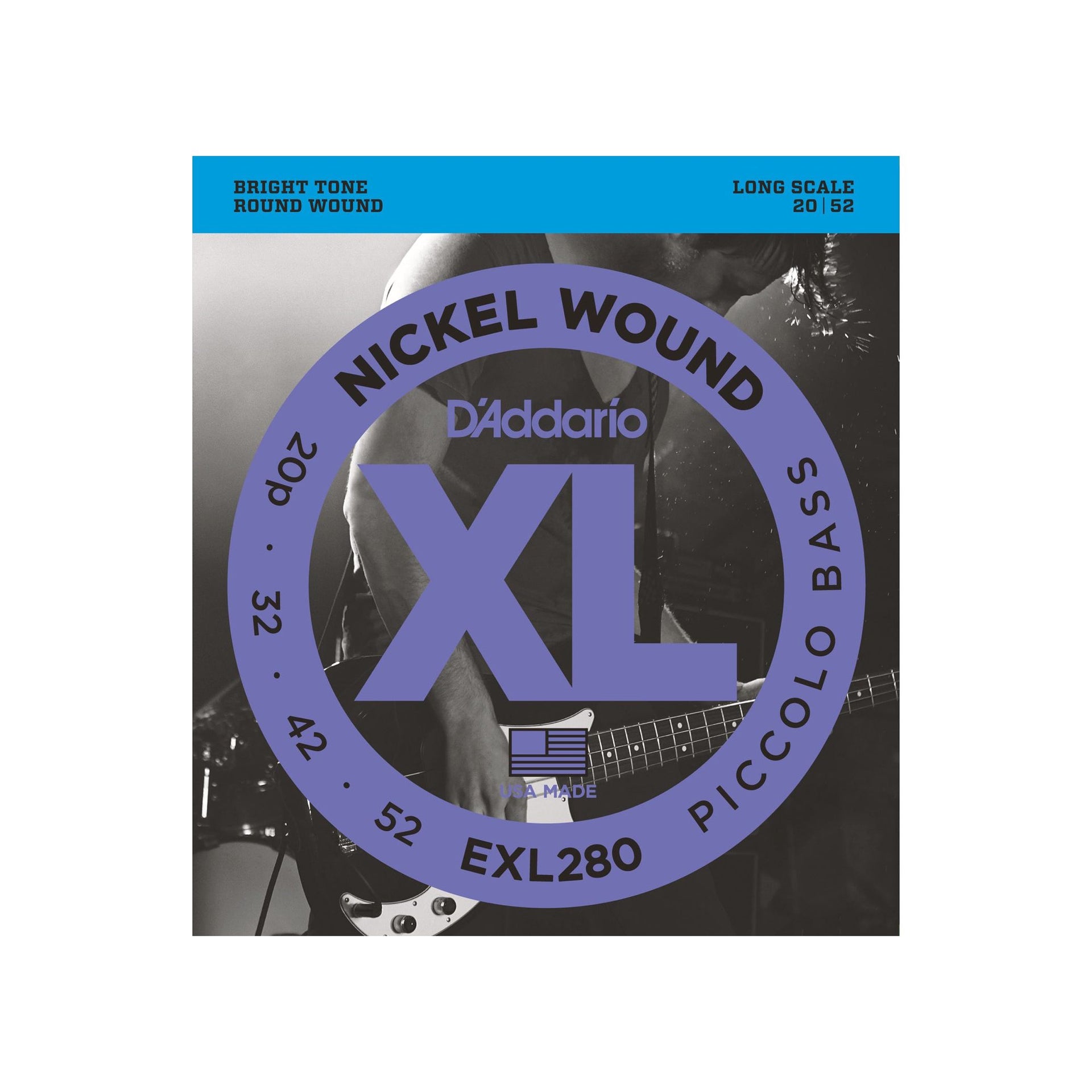D'Addario - EXL280 Piccalo Bass 020p-052 - Musik Utan Gränser 
