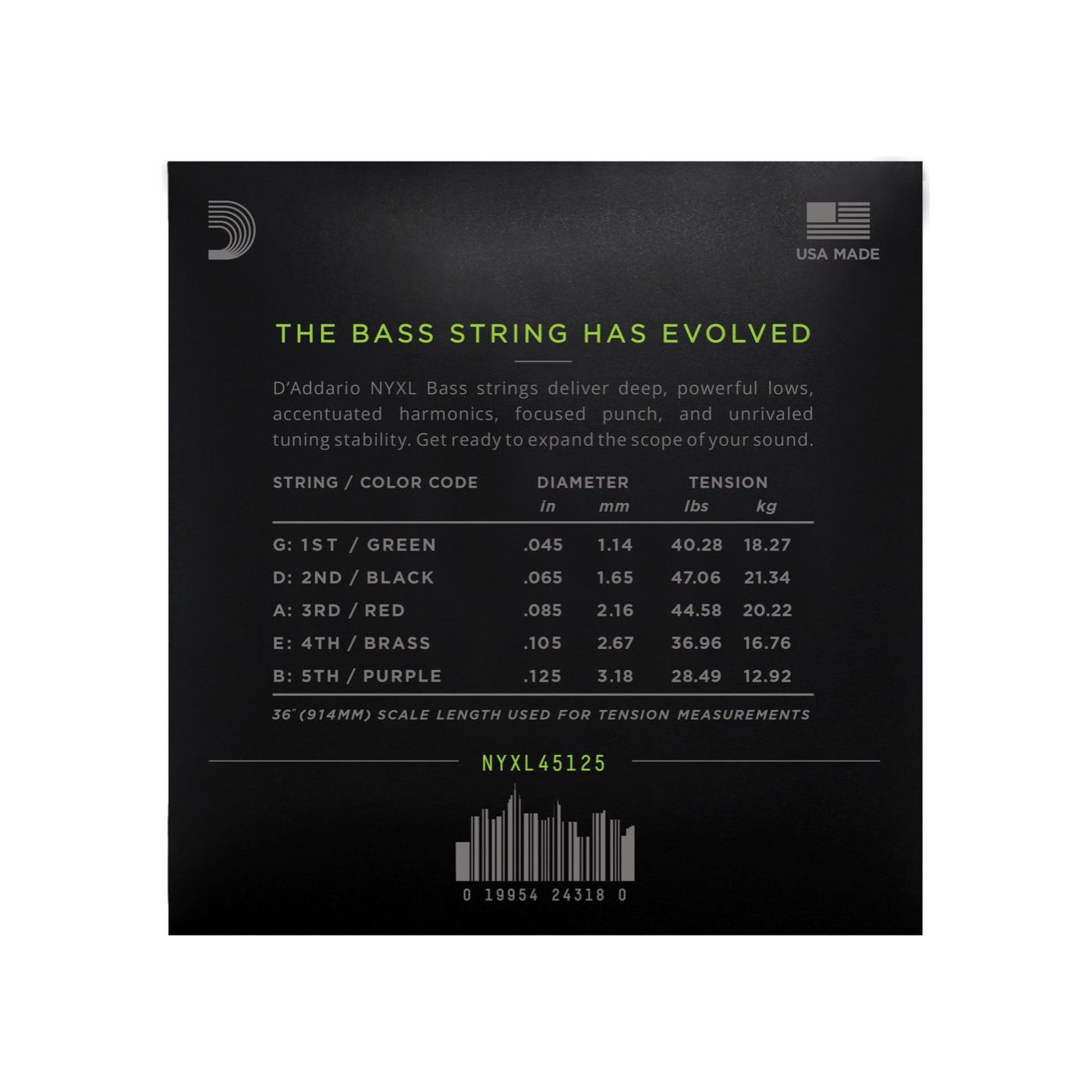 D'Addario - NYXL 045-125 - Musik Utan Gränser 