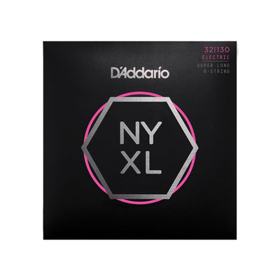 D'Addario - NYXL032-130 6-strängad Super Long Scale - Musik Utan Gränser 