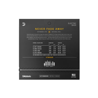 D'Addario - XTB50105 50-105 - Musik Utan Gränser 