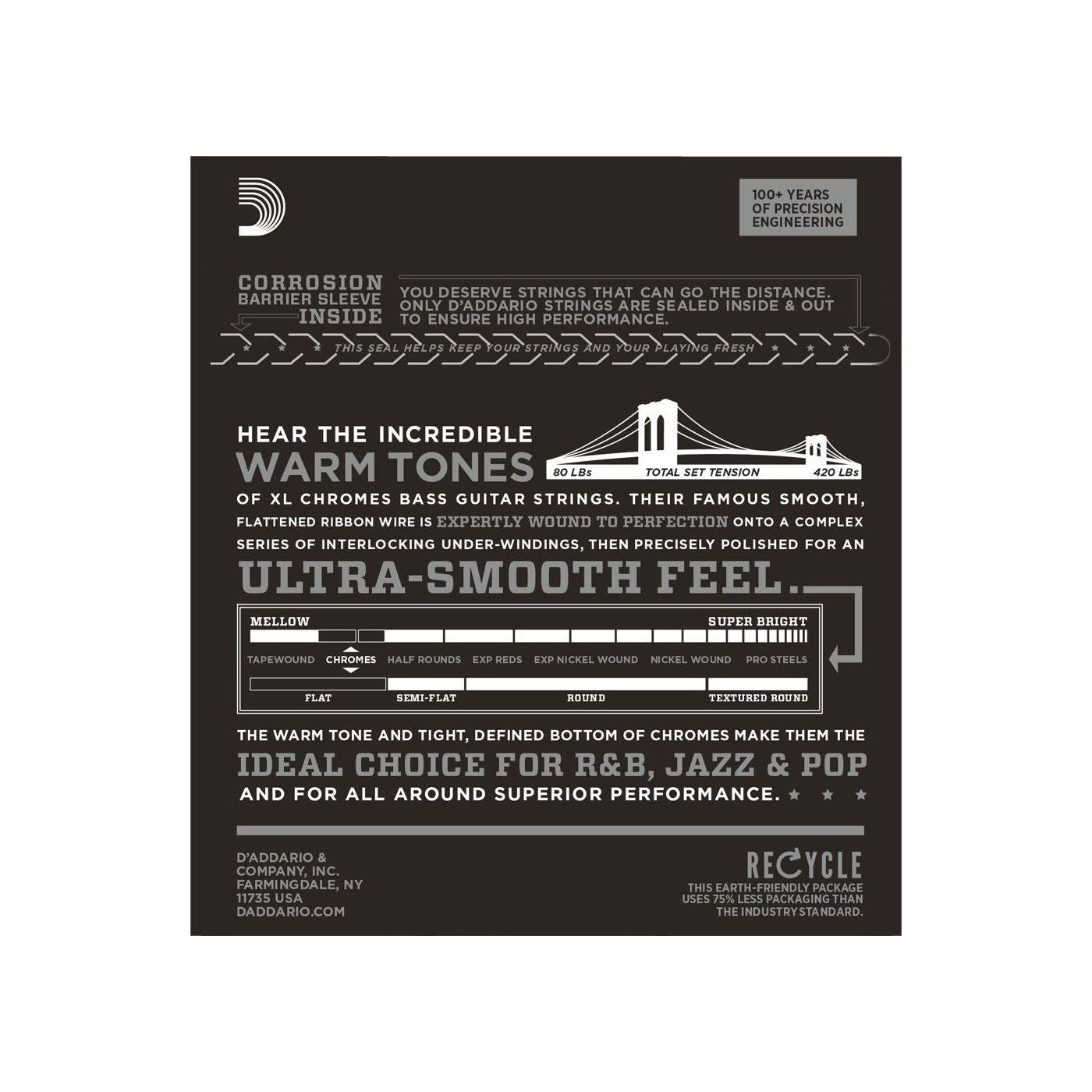 D'Addario - ECB80 Super Light 040–095 - Musik Utan Gränser 