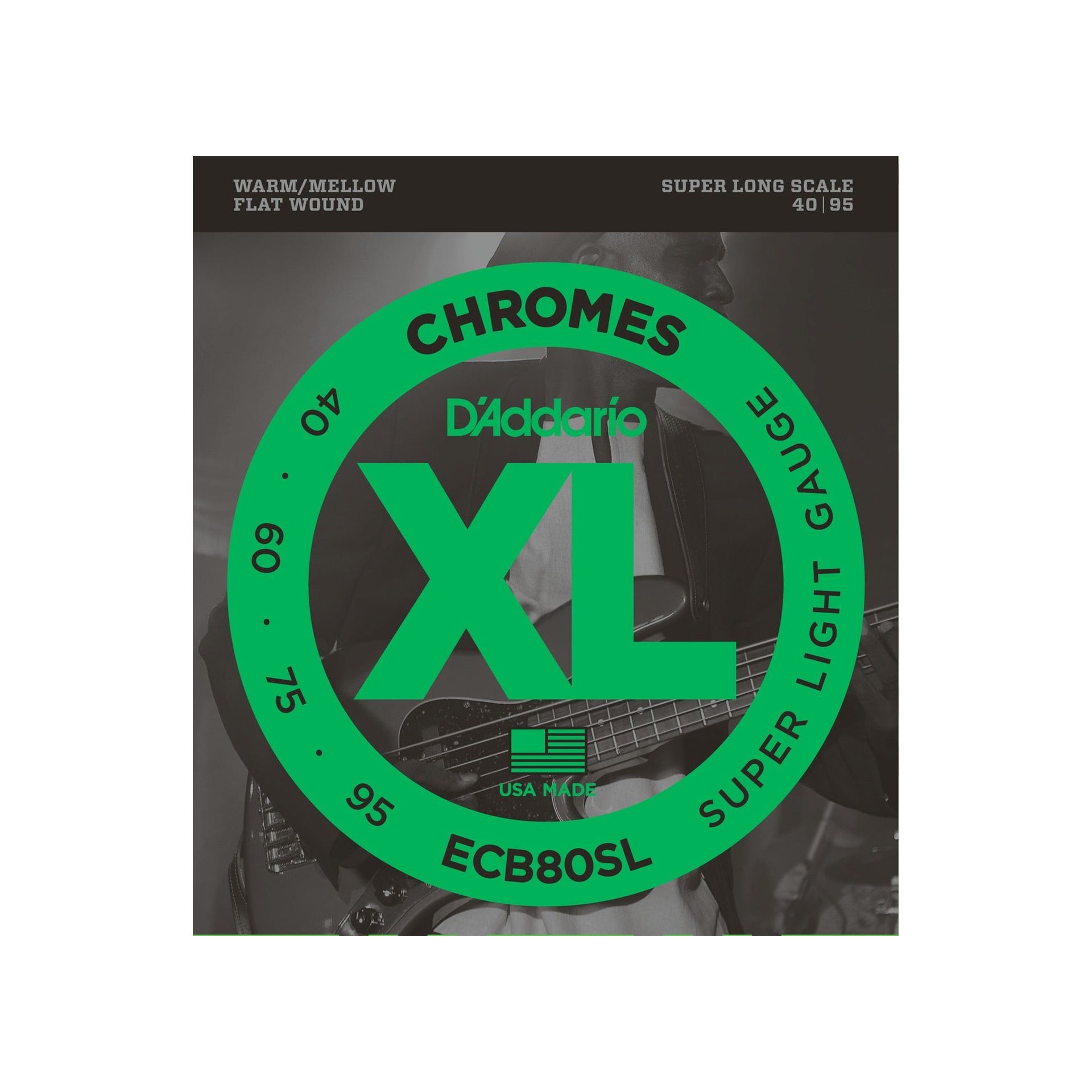 D'Addario - ECB80SL Super Light 040–095 Super Long - Musik Utan Gränser 