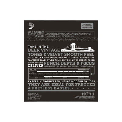 ETB92 050–105 Long Scale Black Nylon Tapewound