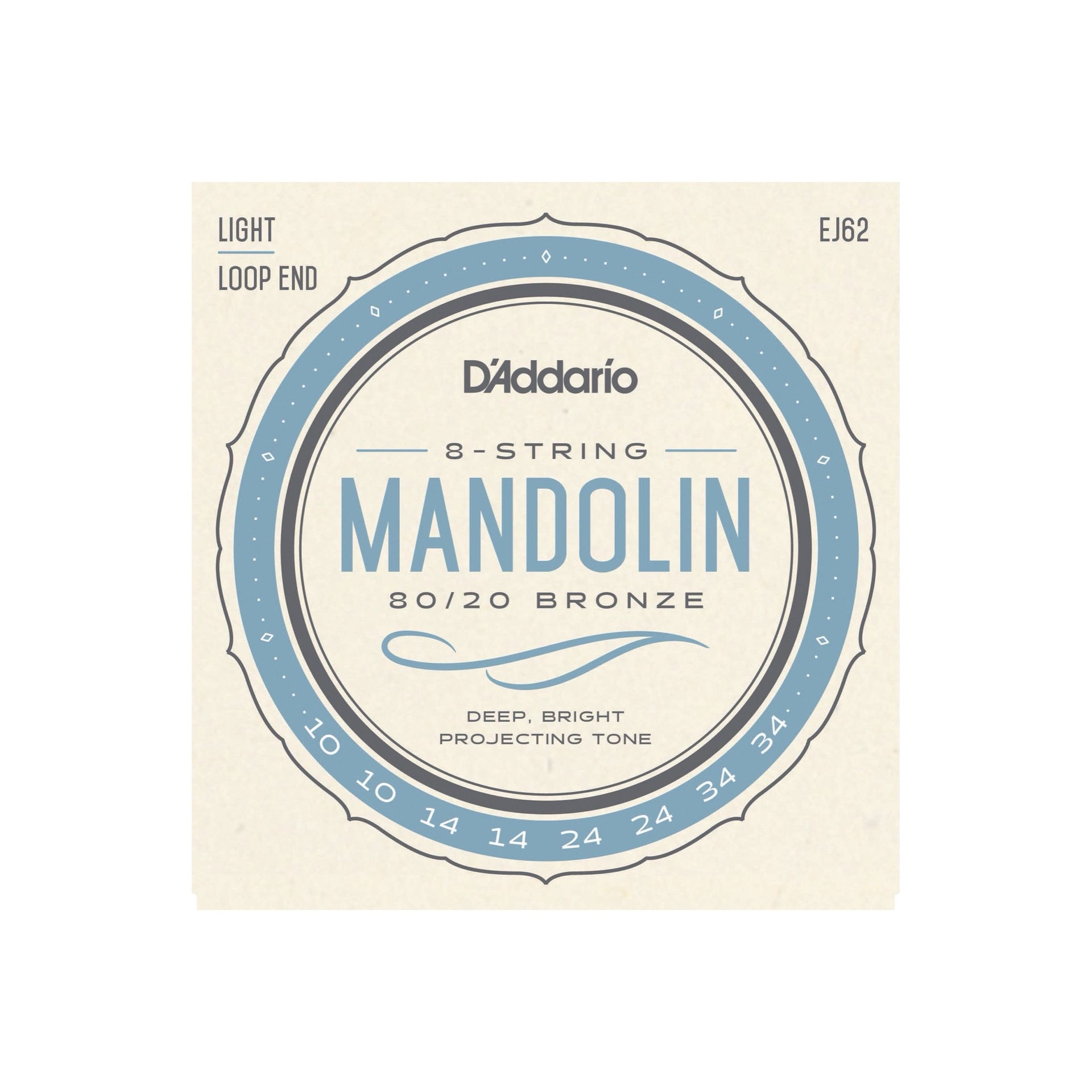 EJ62 Mandolin Bronze 010–034 Light