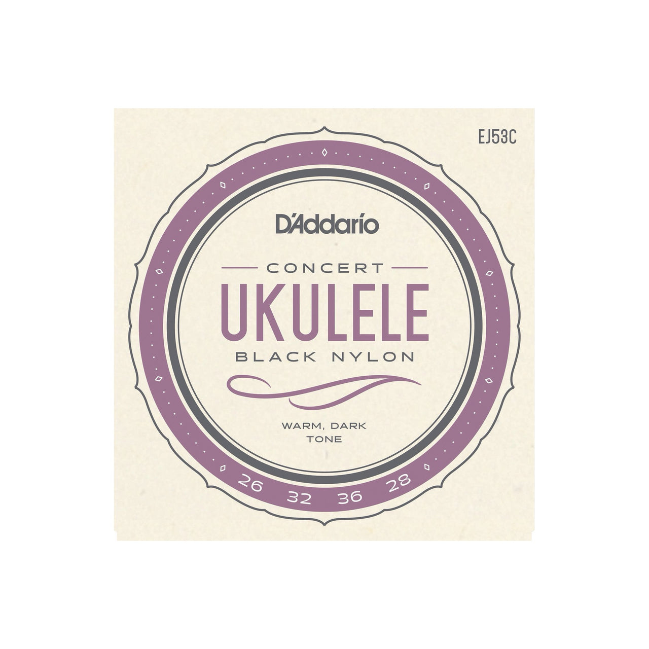 EJ53C Concert Hawaiian Black Nylon