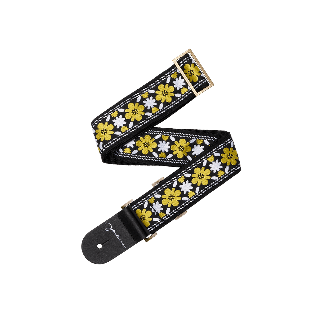 D'Addario - 50JL00 John Lennon Jaquard Rooftop YEL/BLK - Musik Utan Gränser 