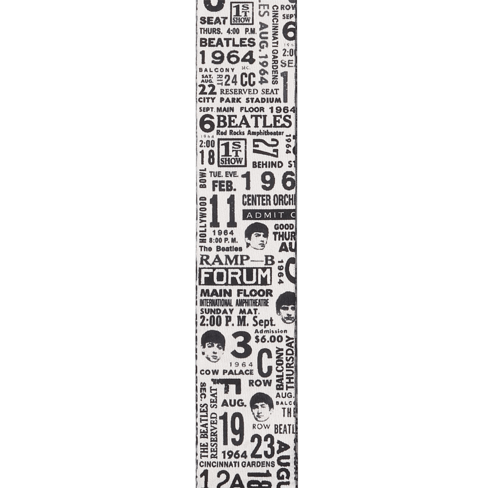 50BTL13 50 mm Woven-Beatles 1964 Tickets BW