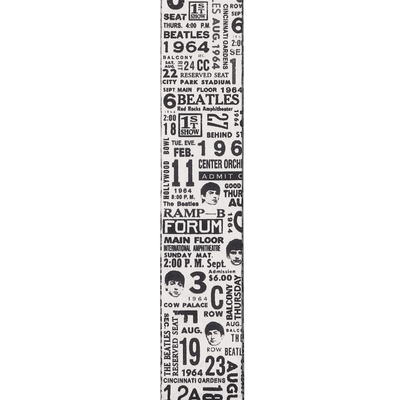 50BTL13 50 mm Woven-Beatles 1964 Tickets BW