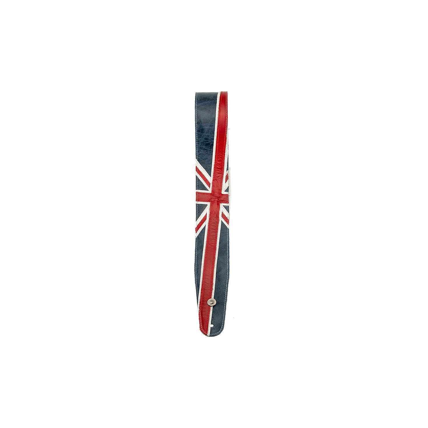 D'Addario - 25PRL03 64 mm Premium Läder-Union Jack - Musik Utan Gränser 