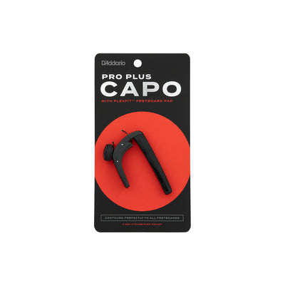 D'Addario - PW-CP-19 NS Capo Pro Plus Black - Musik Utan Gränser 