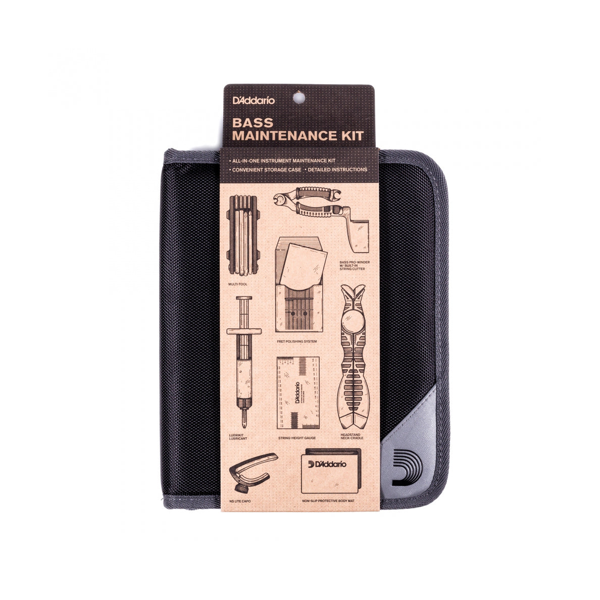 D'Addario - PW-EBMK-01 PW Premium Electric Bass Maintenance Kit - Musik Utan Gränser 