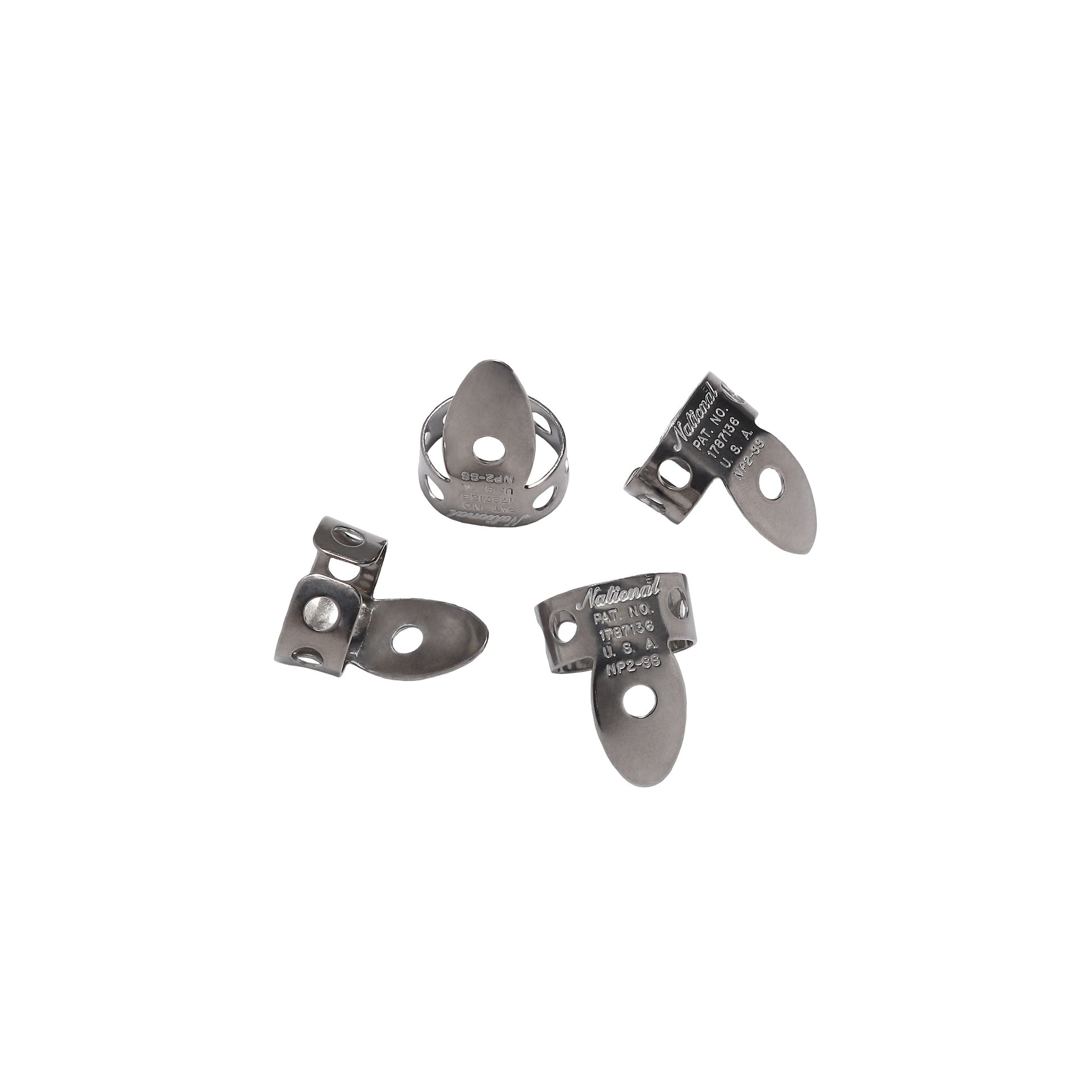 NP2SS-04 PW National Finger Pick Stainless Steel 4-pack