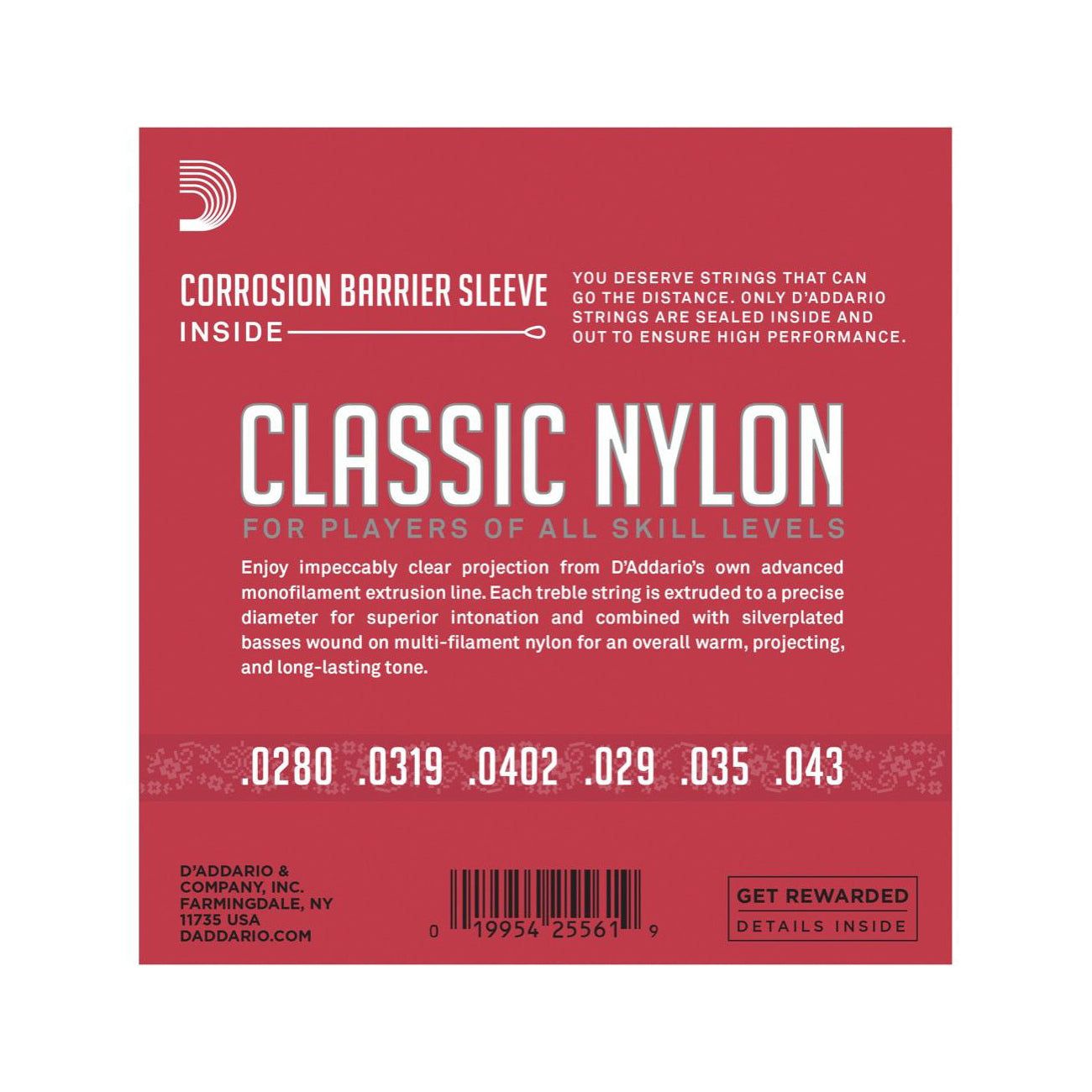 D'Addario - EJ27N-3D Normal 3-pack - Musik Utan Gränser 