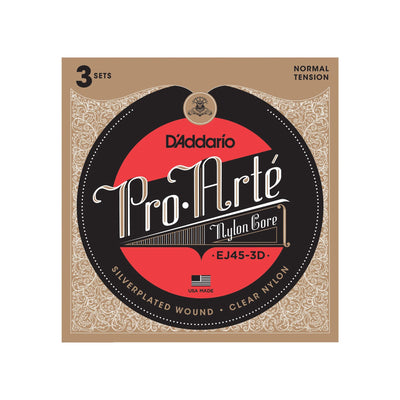 D'Addario - EJ45-3D Normal Tension 3-pack - Musik Utan Gränser 