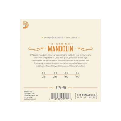EJ74-3D 011-040 3-Pack Mandolin Phosphor Bronze