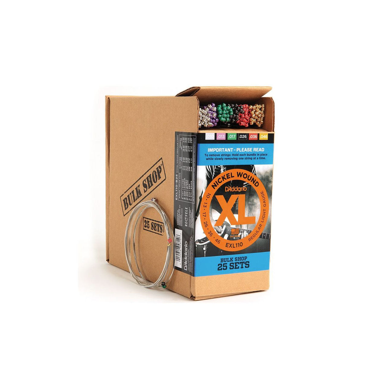 D'Addario - EXL110-B25 010 -046 Bulk 25-set - Musik Utan Gränser 