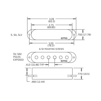 EMG - SV-SET-BK Pickup set aktiv - Musik Utan Gränser 