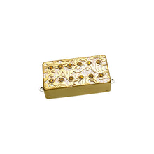 Load image into Gallery viewer, DP289FSGW. Pickup Humbucker UtoPIA™/Bridge F-spaced Satin Gold/White. Laser Engraved.
