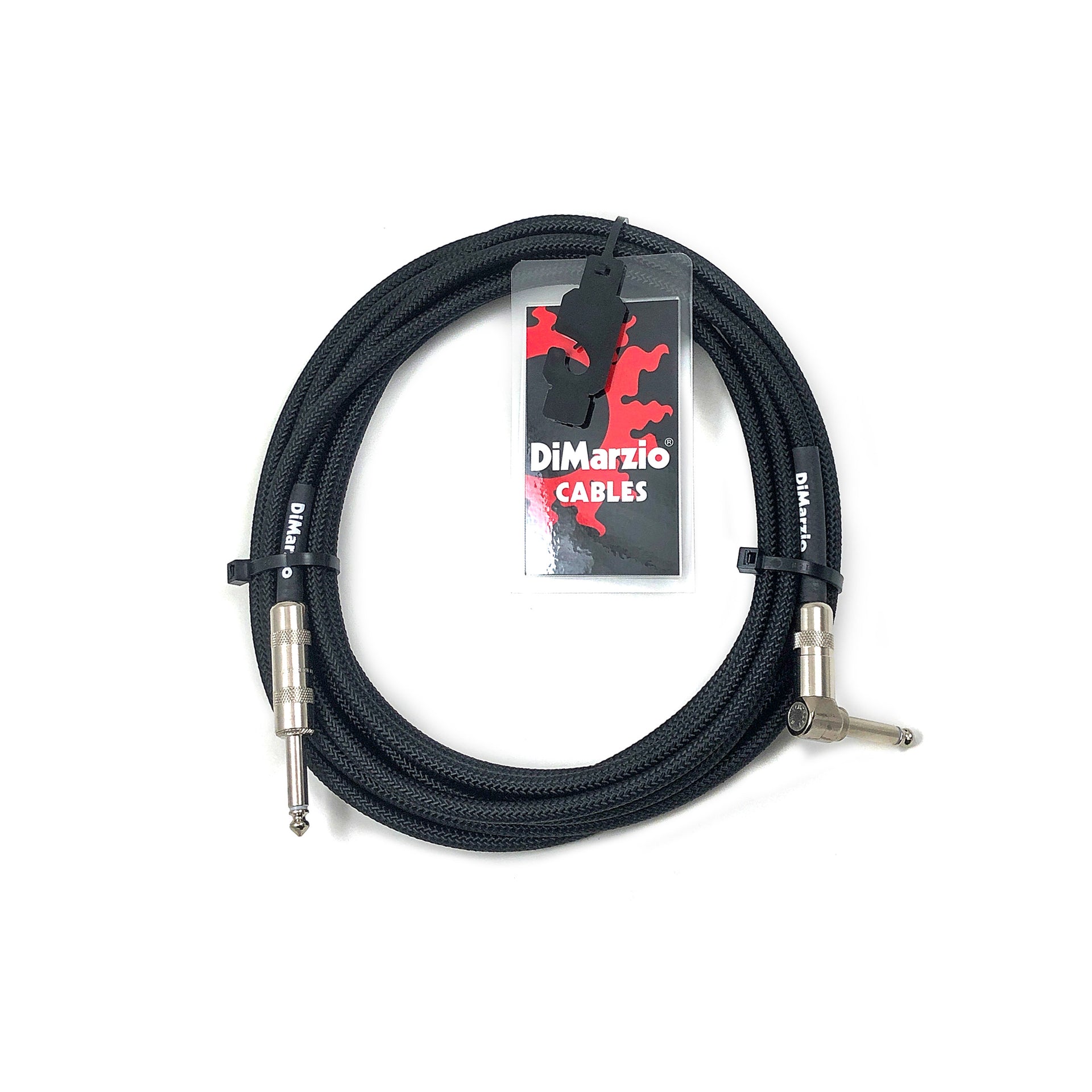 DiMarzio - EP1721SRBK Braided Cable 6,3 m - Musik Utan Gränser 