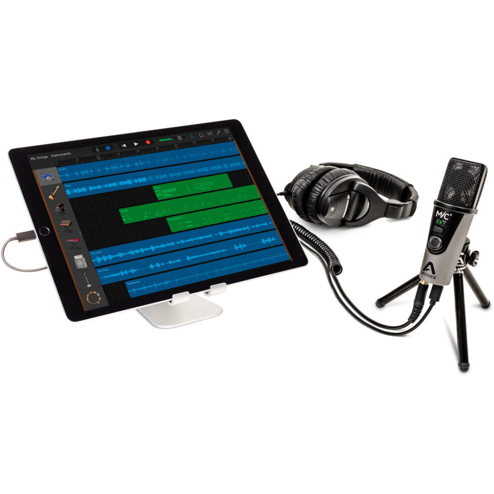 Apogee - Mic Plus USB-mikrofon med hörlursutgång - Musik Utan Gränser 