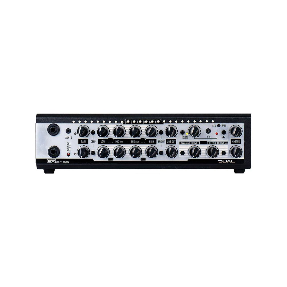 GRBass - DUAL1400 Class D 2 Channel Bass Amplifier - Musik Utan Gränser 
