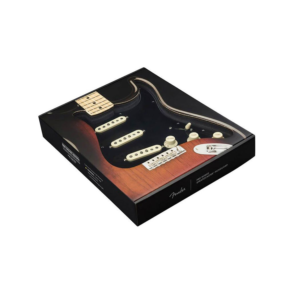 Fender - Pre-Wired Strat Pickguard Custom Shop '69 SSS Svart - Musik Utan Gränser 
