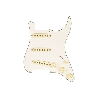 Fender - Pre-Wired Strat Pickguard Custom Shop Texas Special SSS Parchment - Musik Utan Gränser 