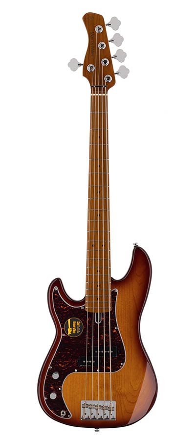 P5 A5L/TS P Series Marcus Miller vänsterhänt 5-strängad tobacco sunburst