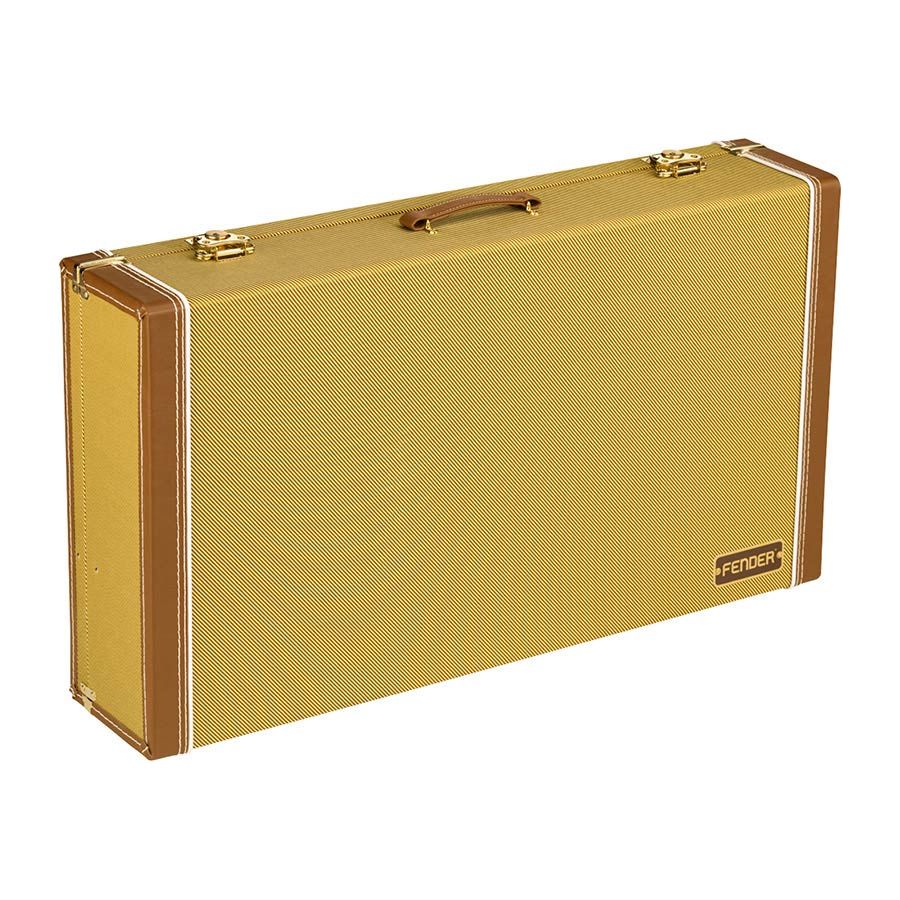 Pedalboard case with tweed covering