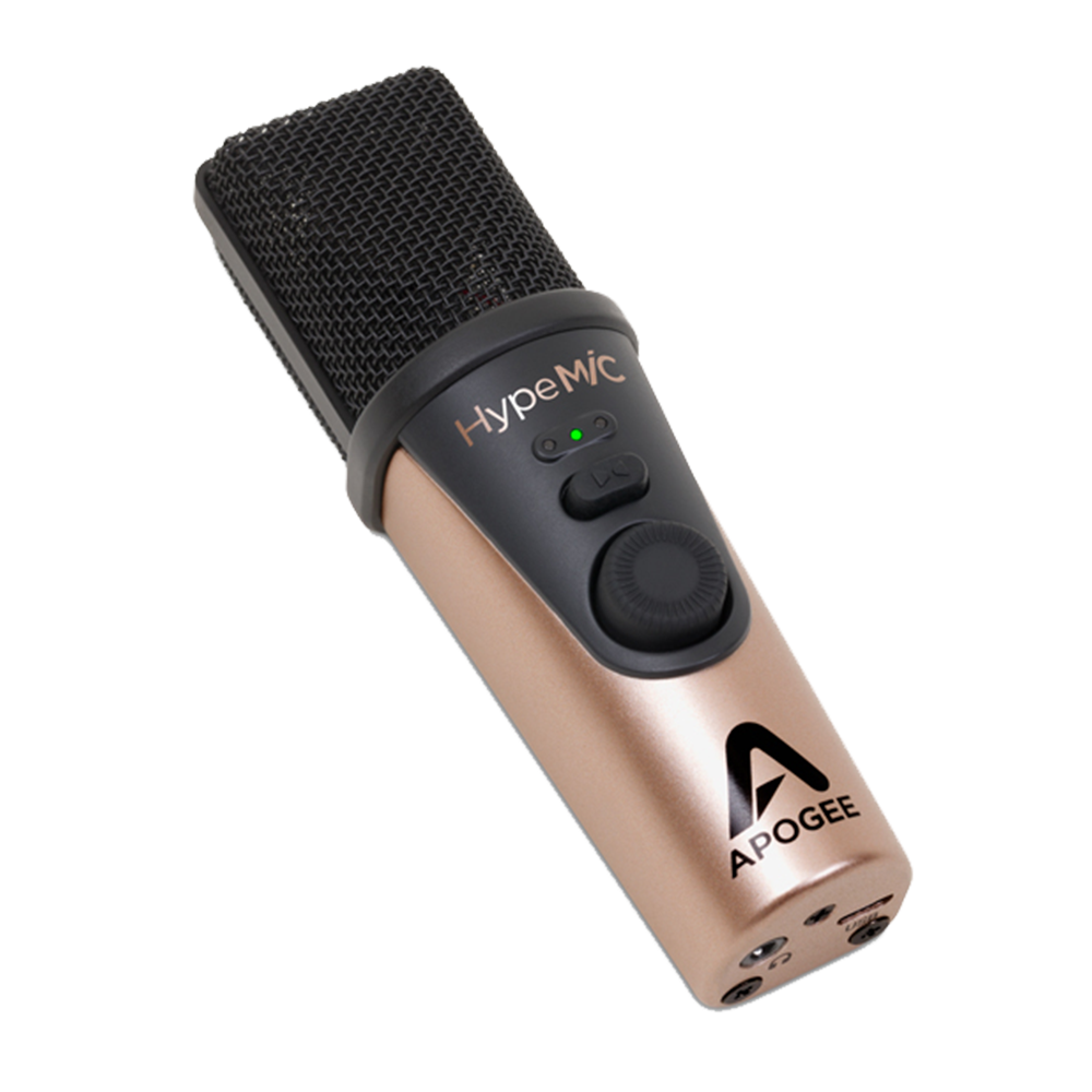 Apogee - HypeMiC USB-mikrofon med kompressor och hörlursutgång - Musik Utan Gränser 
