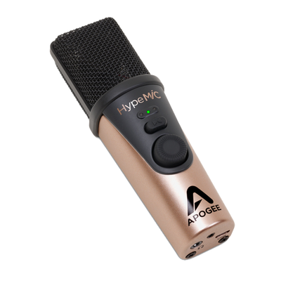 Apogee - HypeMiC USB-mikrofon med kompressor och hörlursutgång - Musik Utan Gränser 