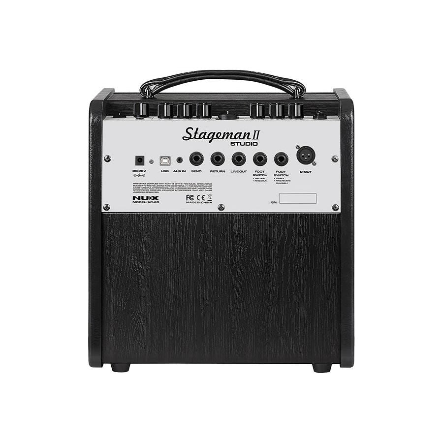 NUX - AC-60 60w  6.5" och 1"HF högtalare 2 kanaler - Musik Utan Gränser 