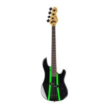 Ladda upp bild till gallerivisning, Sandberg - VS4 Lionell Shortscale Black Sparkle Neon Stripes - Musik Utan Gränser 
