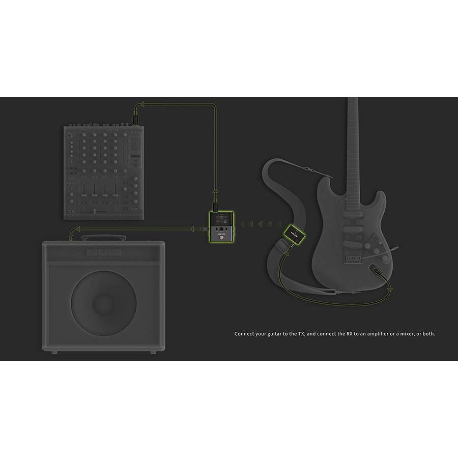 NUX - B-8 Wireless 2.4 GHz professional wireless system för instrument - Musik Utan Gränser 